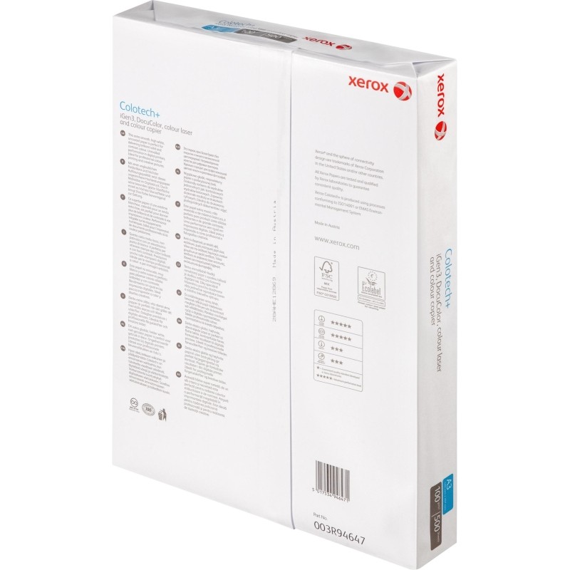 Бумага для цв.лазер.печ. Xerox Colotech + ( A3, 100 г/кв.м, 500)