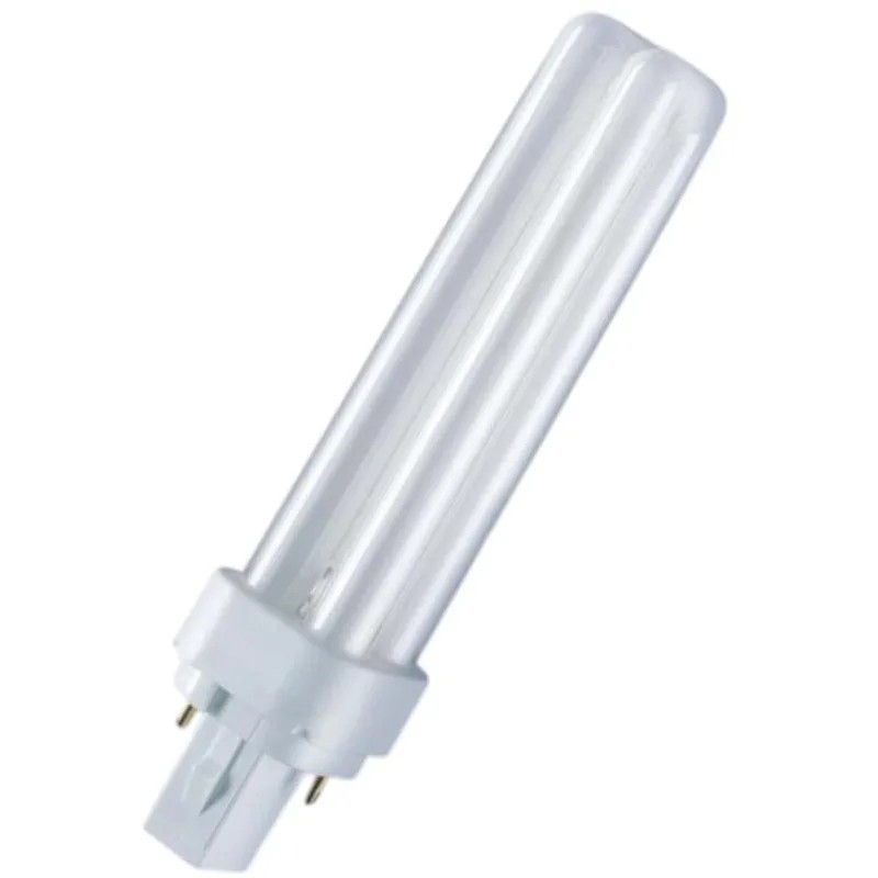 Лампа люминесцентная DULUX D/E 13W/21-840 G24q-1 х.бел.4000К 870lm 10шт/уп