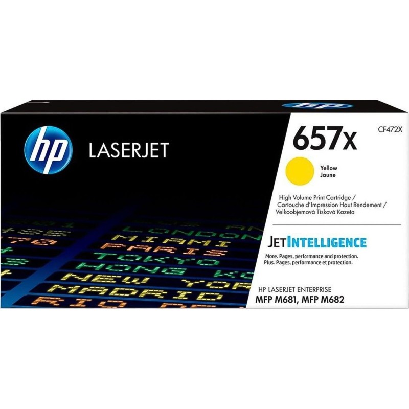 Картридж лазерный HP 657X CF472X жел. пов.емк. для M681dh
