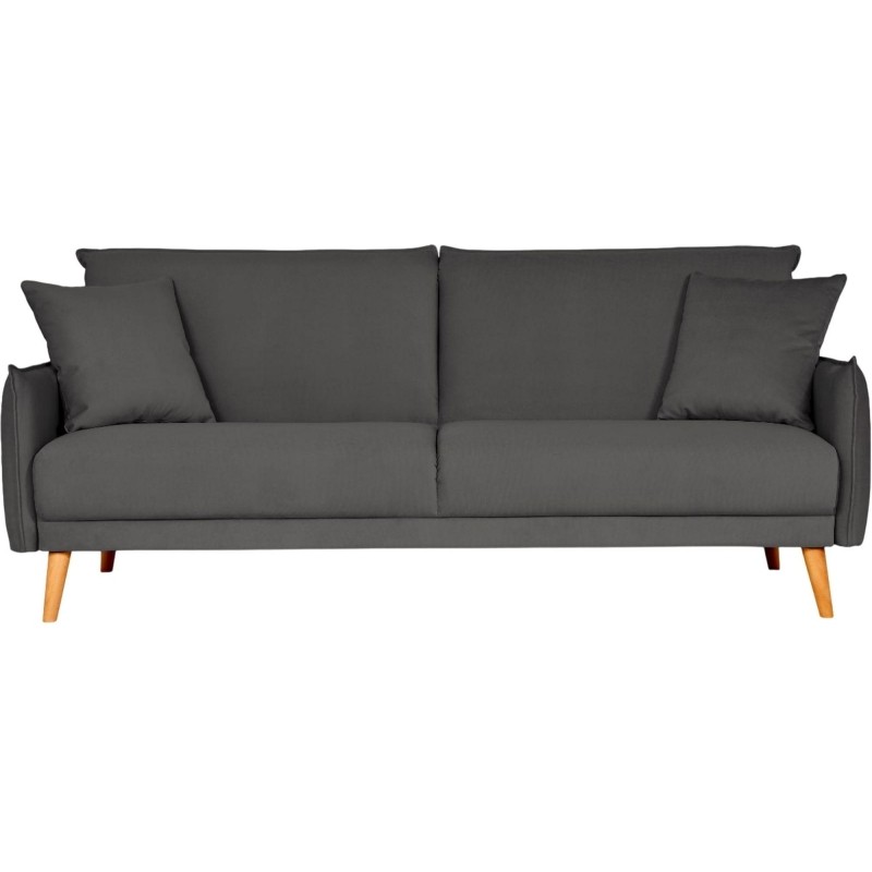 Диван _ХД Finsoffa NATTEN Relax 3,раскл.2подушки,тк.вел Amigo Grafit серый
