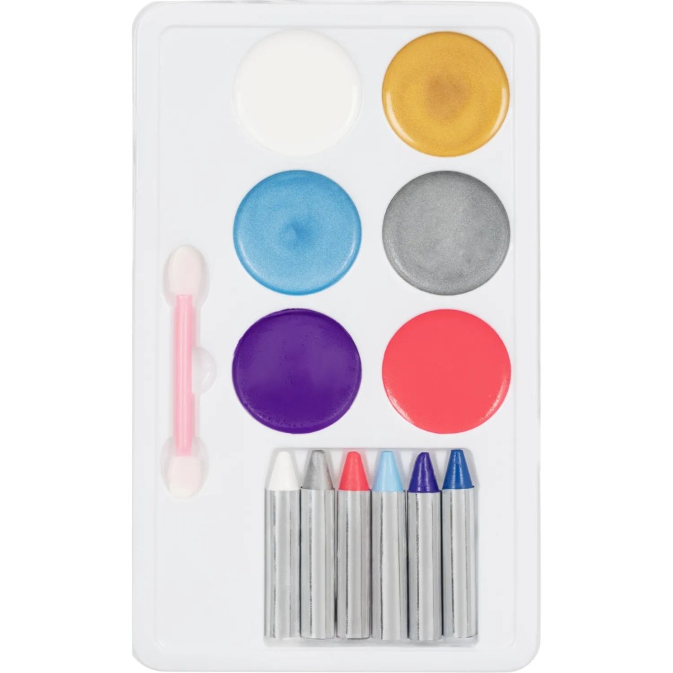 Набор аквагрим палетка с карандашами МУЛЬТИ АРТ  AFPMIX-113931