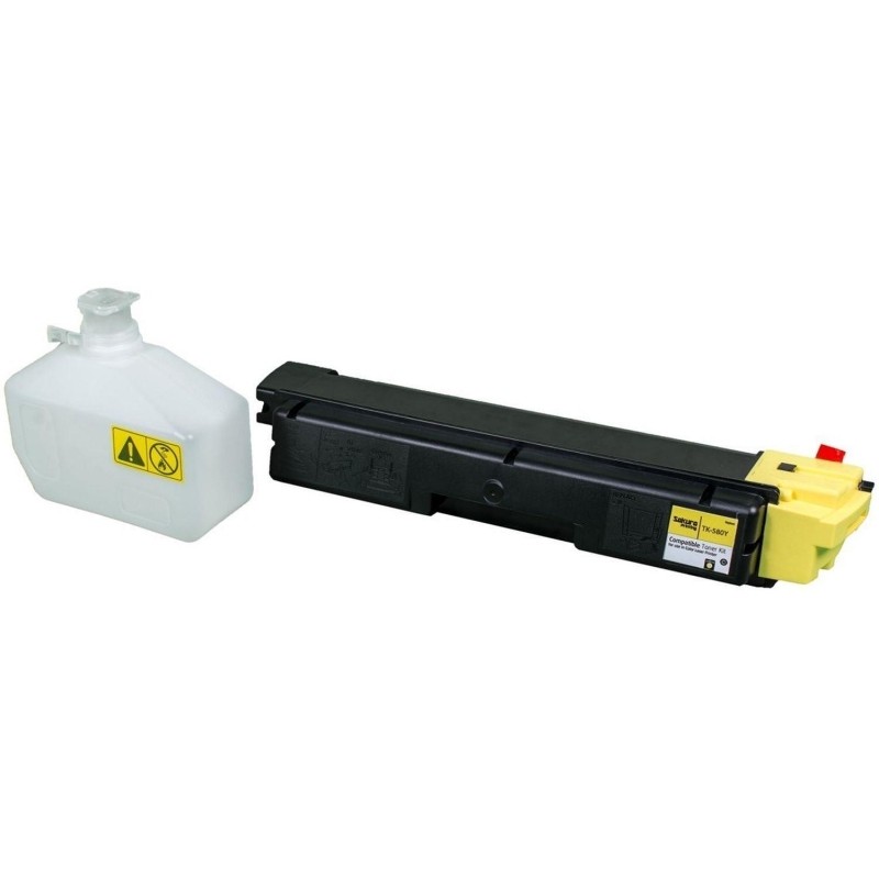 Картридж лазерный SAKURA TK-580Y  жел. для Kyocera Mita FS-5150DN/5250DN