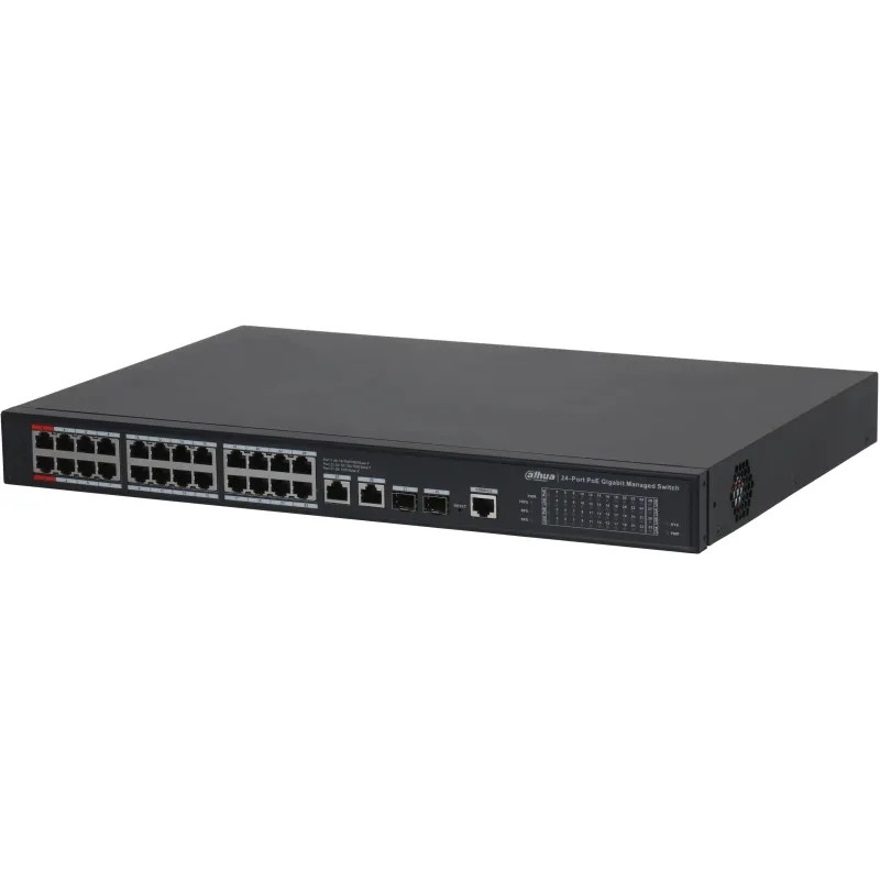 Коммутатор DAHUA DH-S4228-24GT-240 28-порт гб управ,PoE,L2,RJ45,SFP,240Вт