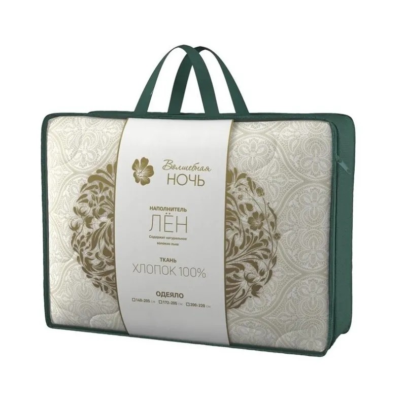 Одеяло 140х205,Стежка,(Льняное волокно/ХБ ткань),150г/м2, Льняное кружево
