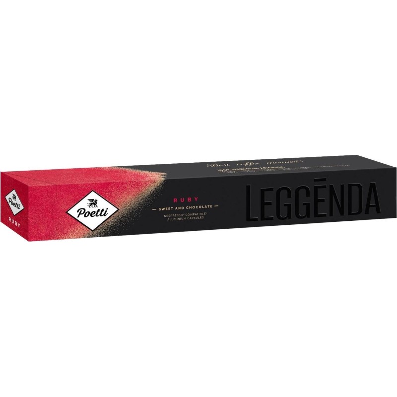 Кофе в капсулах Poetti Leggenda Ruby (Nespresso Original), 5,3грx10шт/уп