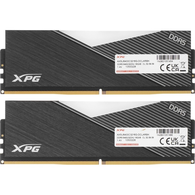Модуль памяти A-Data DDR5 DIMM 2x16GB 6400MHz CL32(AX5U6400C3216G-DCLARBK)