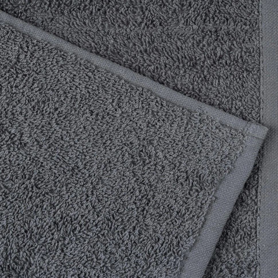 Набор полотенец махровых без бордюр 440 г/м2, 40х70 т.сер, 5шт