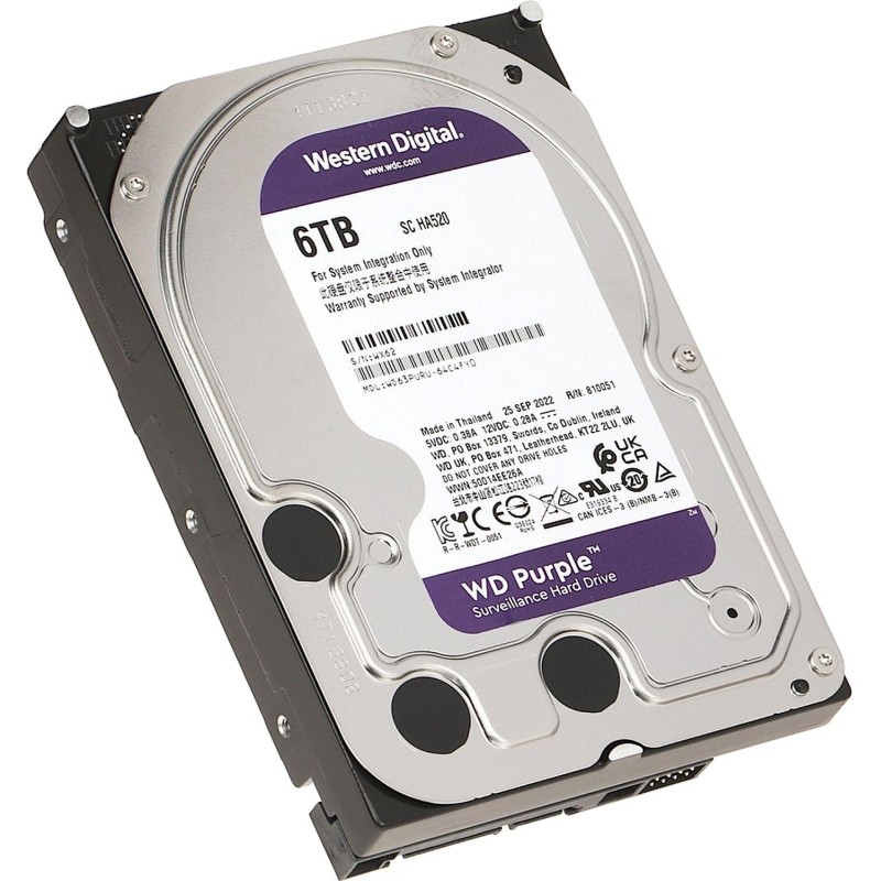 Жесткий диск Western Digital Purple 6TB, SATA, 5400rpm, 256MB(WD63PURU)