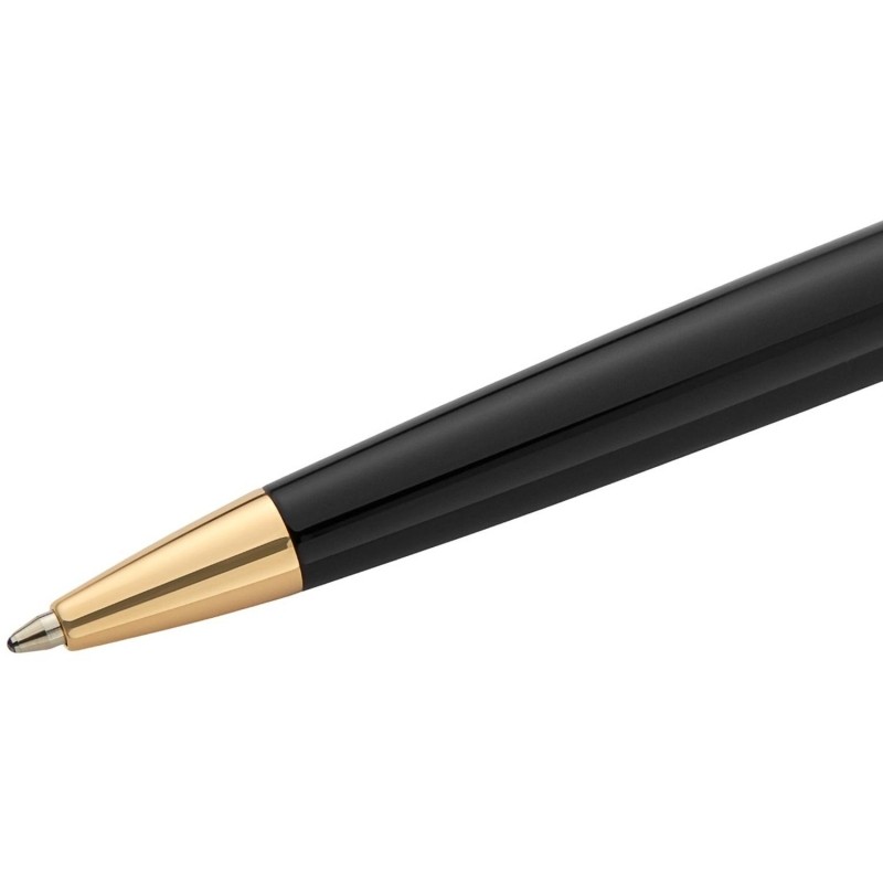 Ручка шариковая WATERMAN HEMISPHERE  черн лак с позол, лин сред чернила си