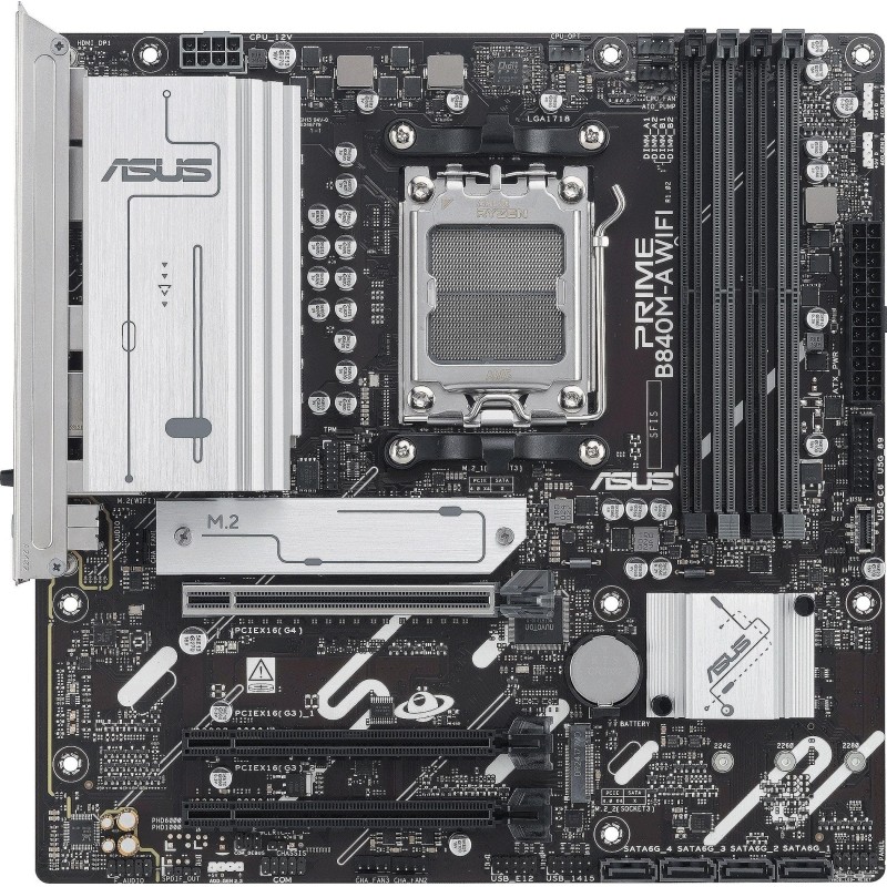 Материнская плата ASUS PRIME B840M-A WIFI, AM5, B840, 4xDDR5, mATX