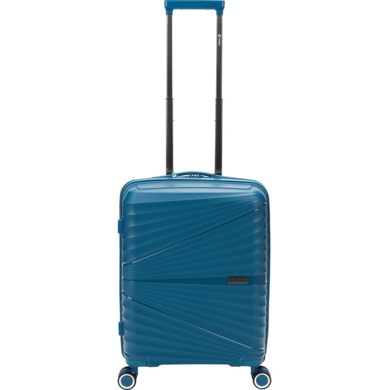 Чемодан TORBER Nevo, синий, полипроп, 40 х 25 х 55 см, 32 л, T2207S-Blue