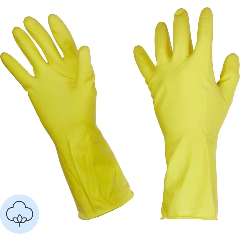 Перчатки резиновые PACLAN Professional латекс желтый 4073264 р.М