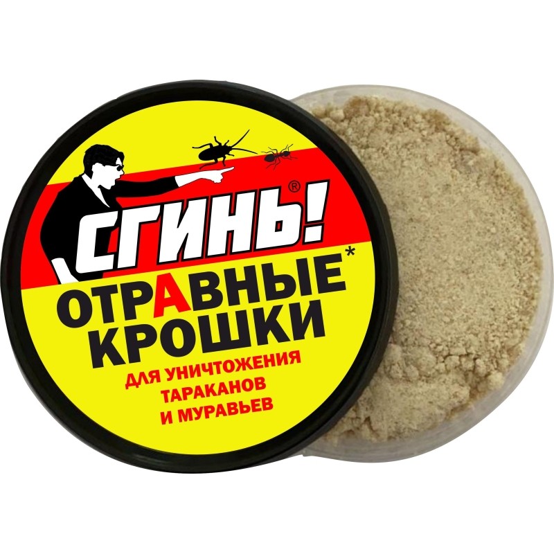 Средство от насекомых Дохлокс Отравные Крошки от тараканов и муравьев, 40г