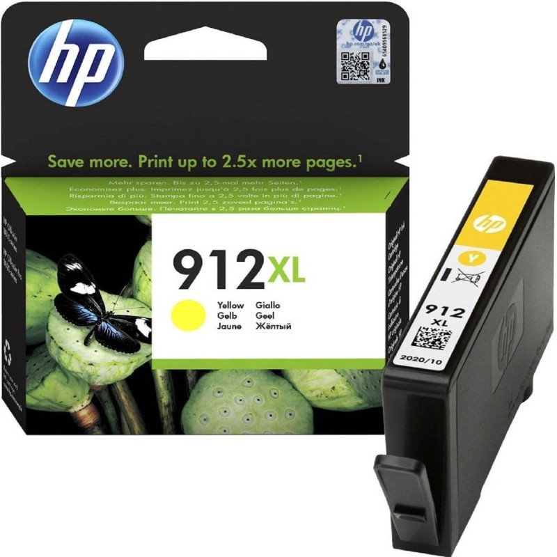 Картридж струйный HP 912XL 3YL83AE жел. пов. емк. для OfficeJet 801x/802x