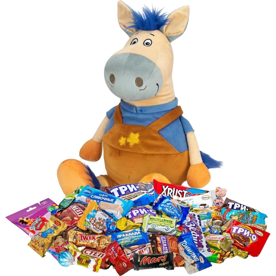 Новогодний сладкий подарок Фред 1/800 г (стандарт), ПТ26-22бс