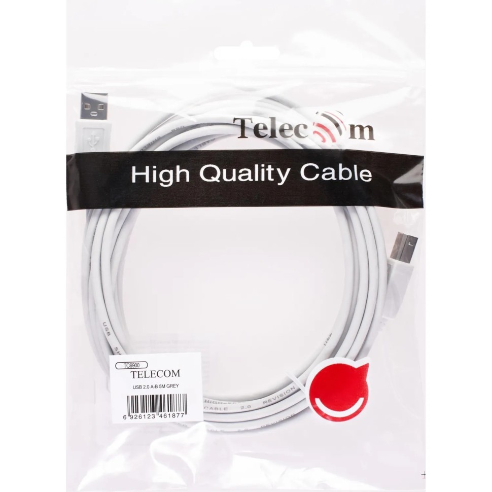 Кабель USB2.0 A-->B (1.8м) Telecom <TC6900-1.8M Кабель USB2.0 A-->B (1.8м) Telecom <TC6900-1.8M