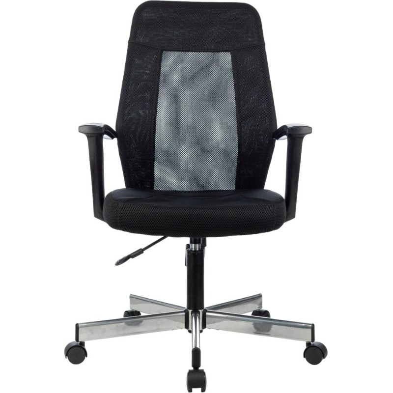 Кресло VB_EChair 225 DSL черный сетка/ткань хром