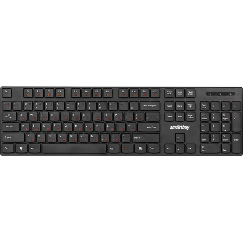 Клавиатура Smartbuy ONE 238 WLS мультимедийная черная (SBK-238AG-K)