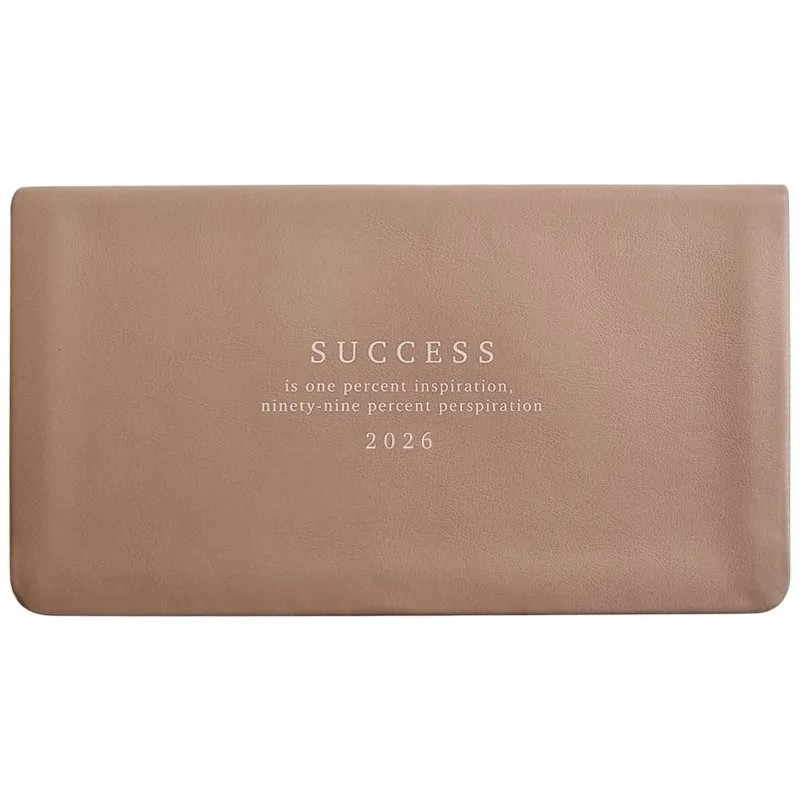 Еженедельник датированный 2026 IF 16х9см 64л, мягк Success I1835/beige