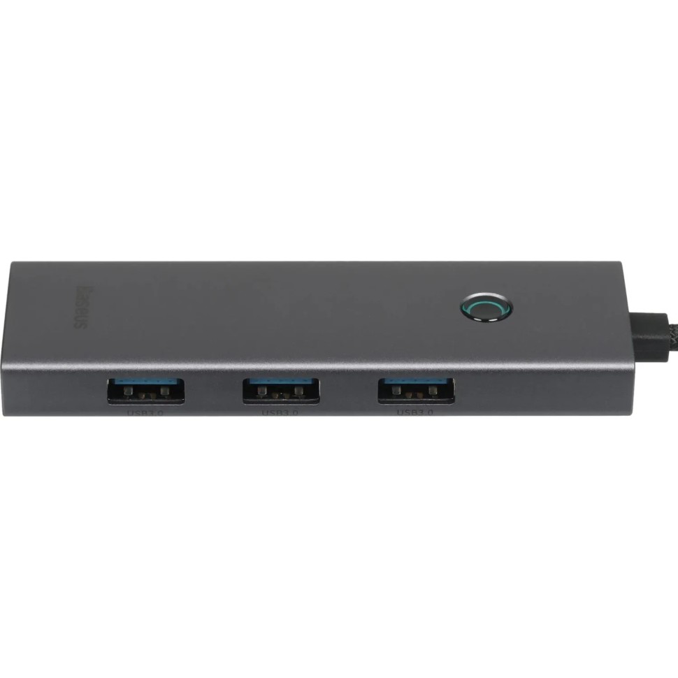 Разветвитель USB Baseus UltraJoy 4-Port Sp.Grey USB-A-3.0+C B0005280B811-09