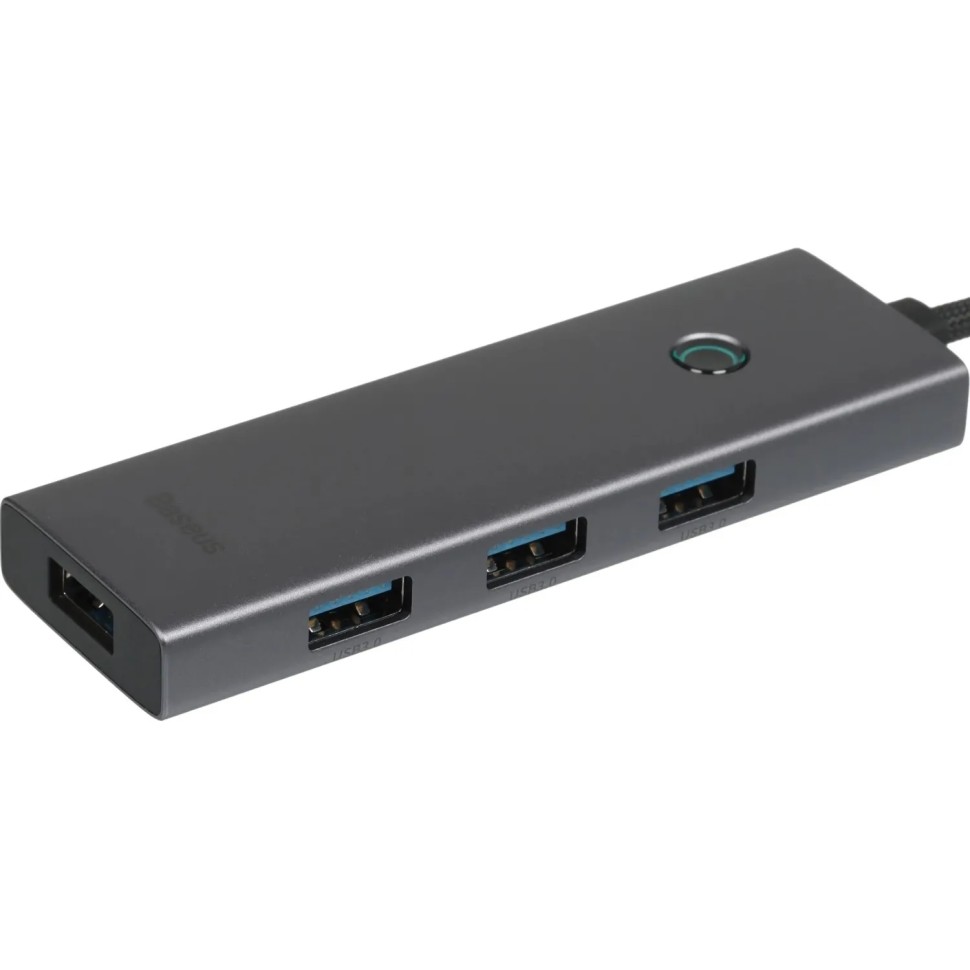 Разветвитель USB Baseus UltraJoy 4-Port Sp.Grey USB-A-3.0+C B0005280B811-09