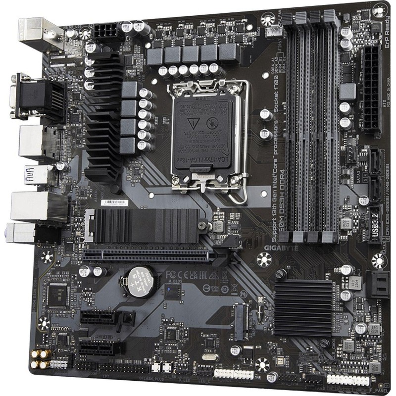 Материнская плата Gigabyte B760M DS3H DDR4 s1700, Intel B760, 4xDDR4-3200