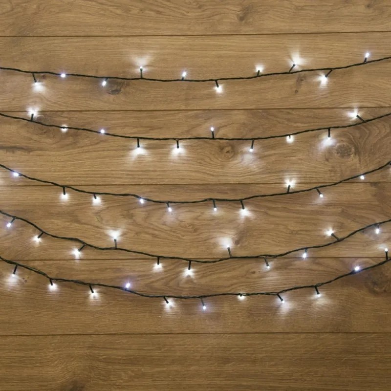 Электрогирлянда ТВИНКЛ 6м,темн-зелен ПВХ, 40 LED Белые, не соедин,303-025
