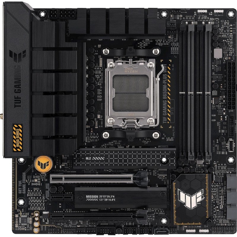 Материнская плата ASUS TUF GAMING B650M-PLUS WIFI, AM5, B650, 4xDDR5, mATX