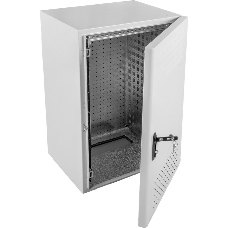 Шкаф настенный ЦМО ШТВ-Н, IP55, 12U, металл,600х600х500мм, серый с нагр/охл