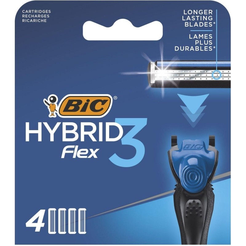 Сменные кассеты для бритья BIC Флекс 3 Гибрид 4 шт. 948274