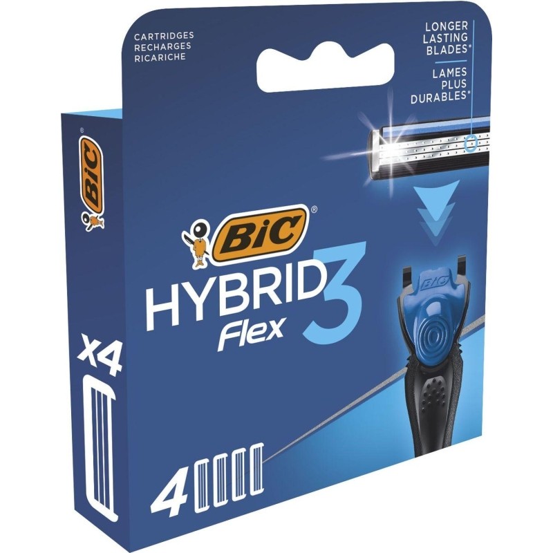 Сменные кассеты для бритья BIC Флекс 3 Гибрид 4 шт. 948274