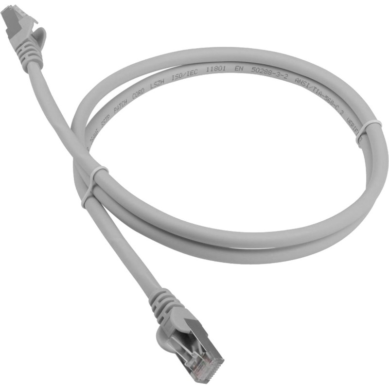 Патч-корд ExeGate UTP-RJ45-RJ45-C6-CU-2M-GY, cat.6, 2м, серый &lt;EX282005RUS