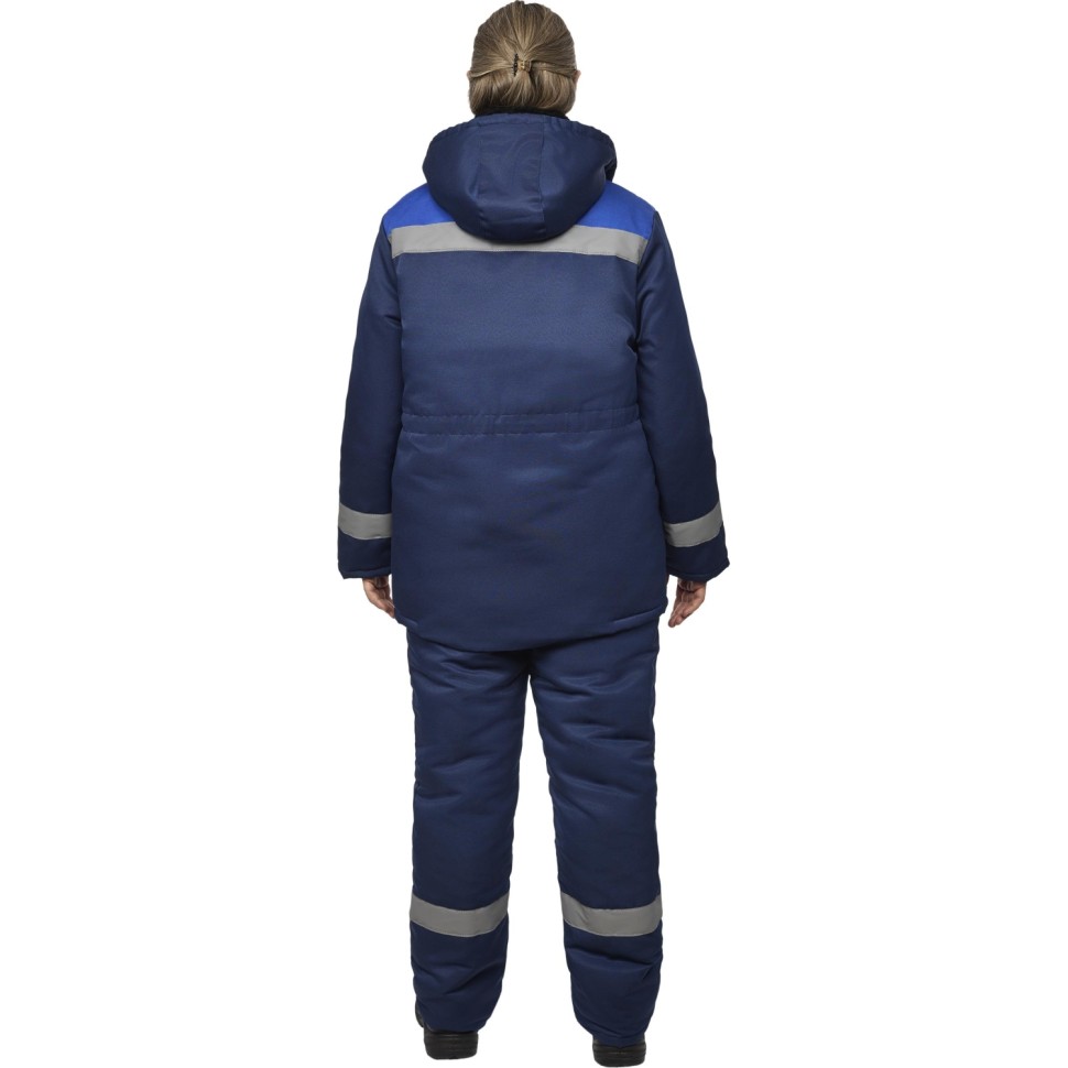 Куртка рабочая зимняя жен з32-КУ син/вас смес 40-42/158-164 (Арсенал-СП)