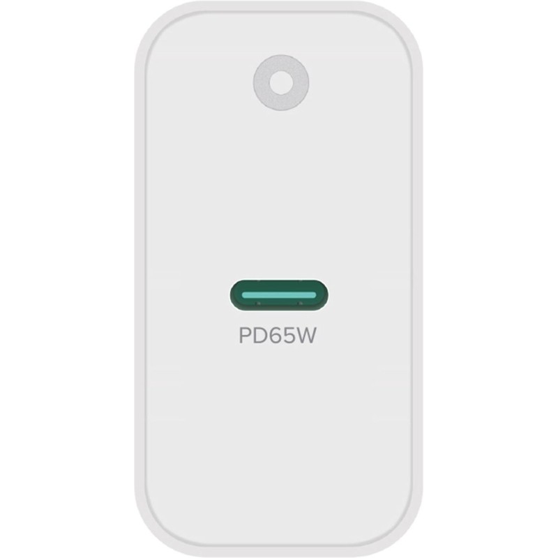 Зарядное устройство сетевое PERO TC16 GaN, USB-C PD, 65W белый