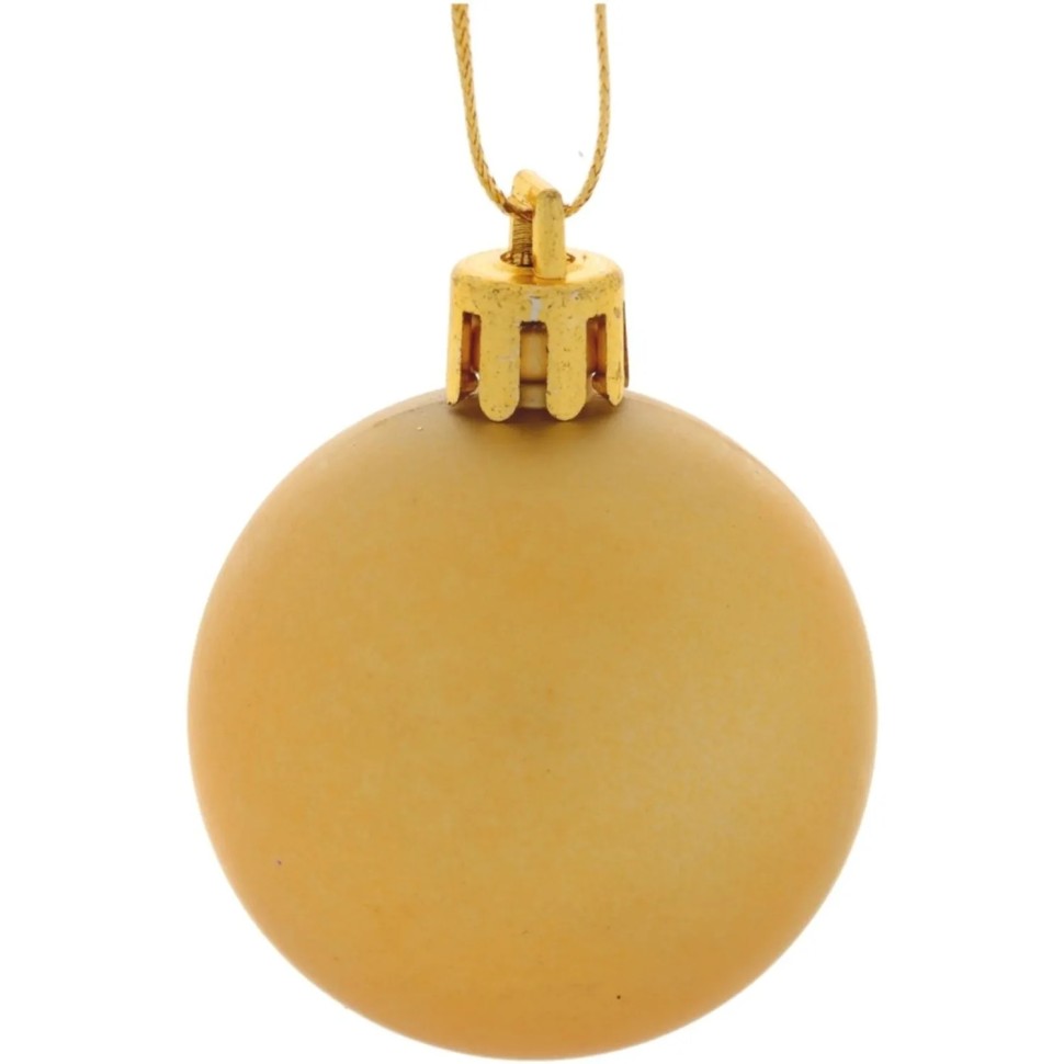 Набор шаров Украшение НГ D 4 см, L9,5 W9,5 H10,5 см 12шт 753585