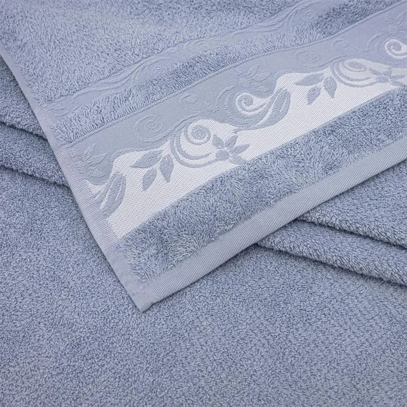 Полотенце махровое УЗБ Клэр, M 50х80 сер,159202