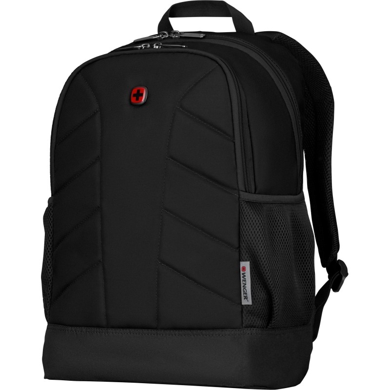 Рюкзак WENGER Quadma 16&#039;&#039;, черный, полиэстер, 33x17x43 см, 22 л, 610202