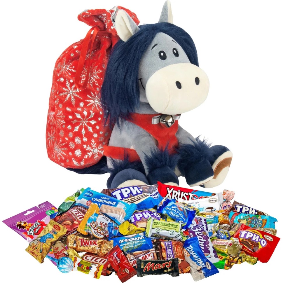 Новогодний сладкий подарок Мартин 1/1000 г (стандарт), ПТ26-1ббс