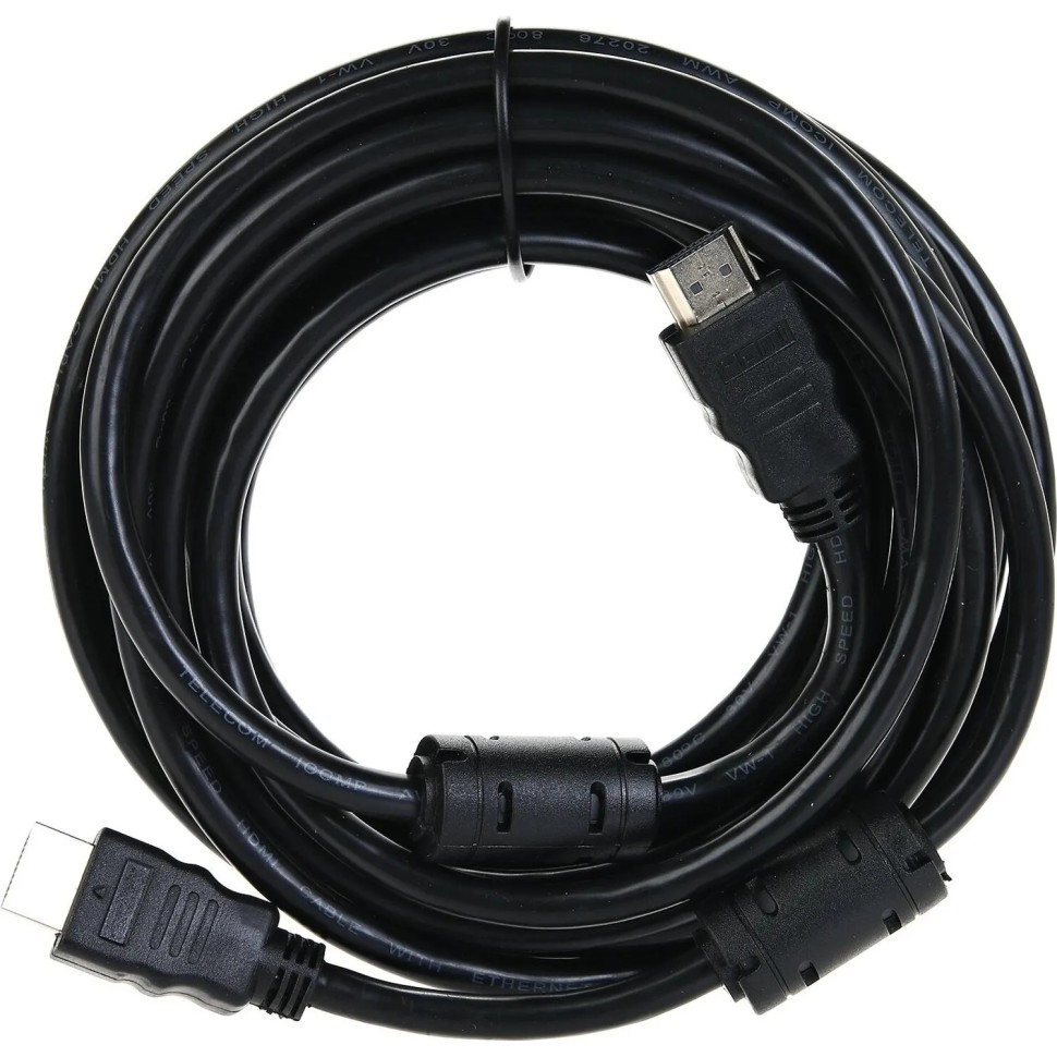 Кабель HDMI-19M - HDMI-19M ver 2.0+3D/Ethernet, 7.5m Telecom <TCG200F-7.5M Кабель HDMI-19M - HDMI-19M ver 2.0+3D/Ethernet, 7.5m Telecom <TCG200F-7.5M