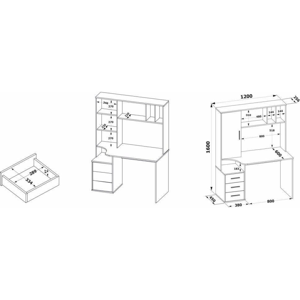 Стол компьютерный Сокол КСТ-16  Венге/беленый дуб