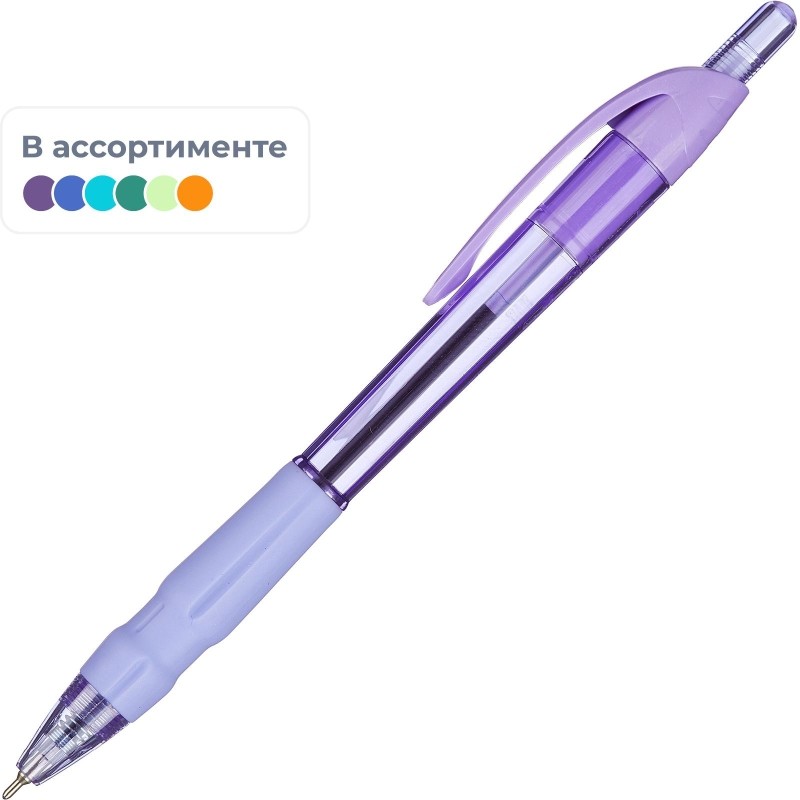 Ручка шариковая автомат. M&amp;G шар0,7 лин0,5мм манж синяя асс ABP894R1