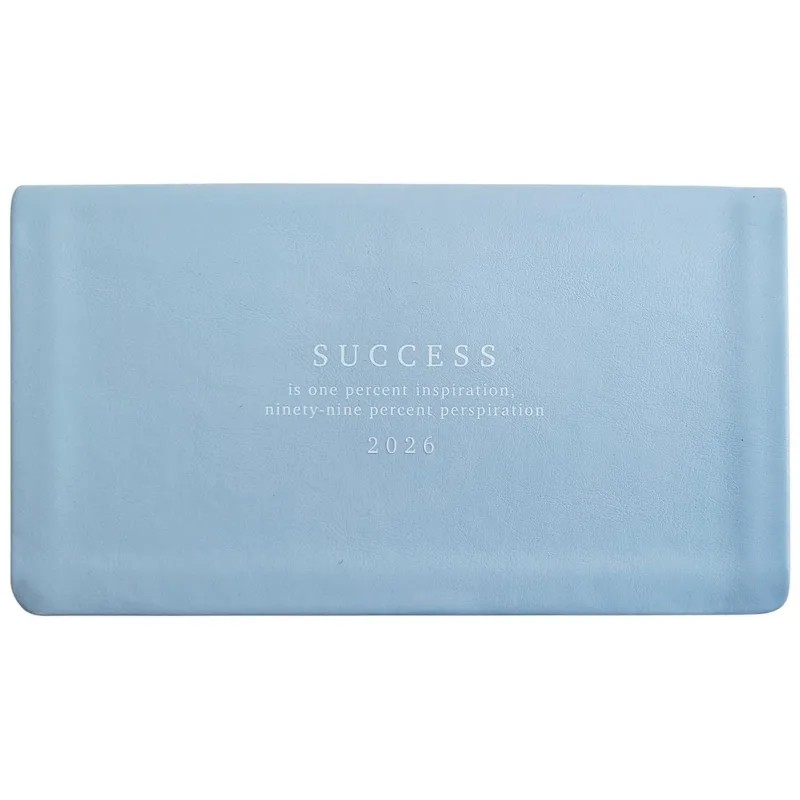 Еженедельник датированный 2026 IF 16х9см 64л, мягк Success I1835/light-blue