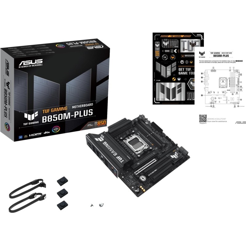 Материнская плата ASUS TUF GAMING B850M-PLUS, AM5 4xDDR5 mATX