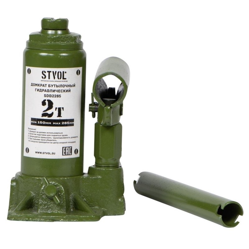 Домкрат бутылочный Stvol 2т 150-285 мм (SDB2285)