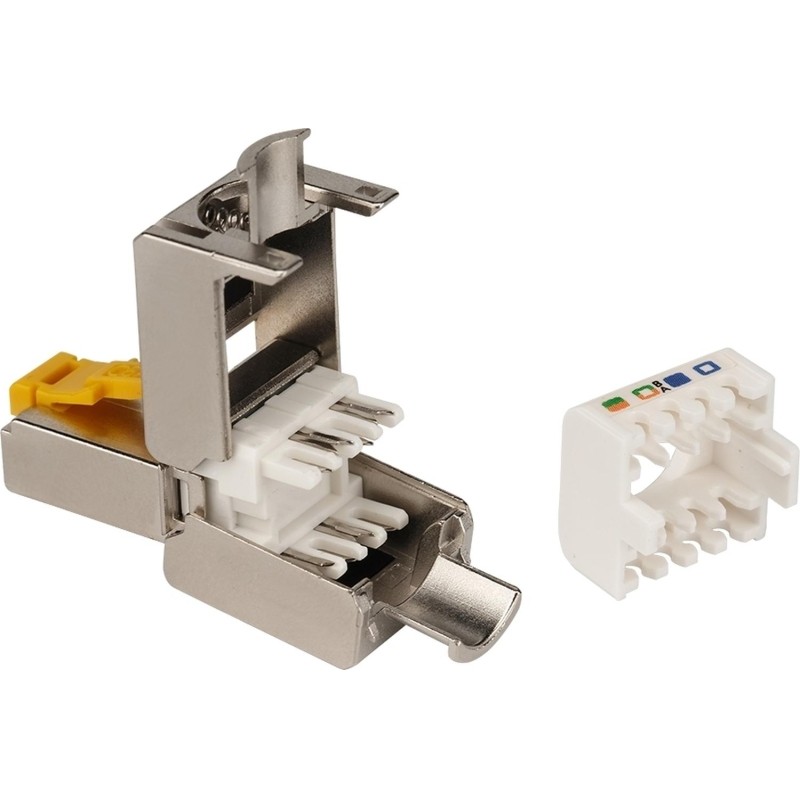 Коннектор полевой LANMASTER LAN-TMP-S6A RJ45 8P8C, экранированный, кат.6A