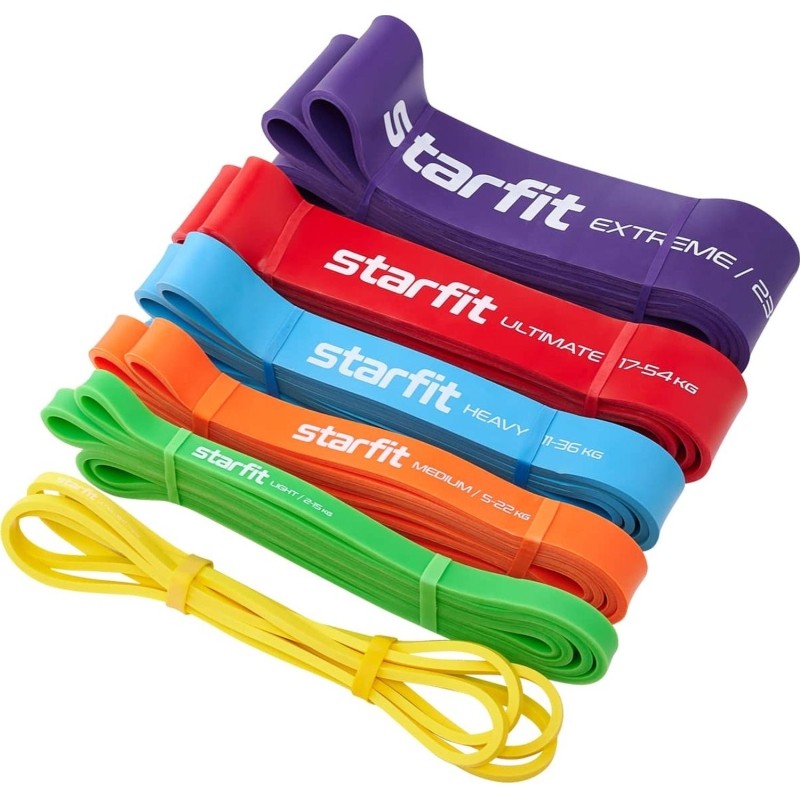 Эспандер ленточный  STARFIT ES-803 23-68 кг, 208х6,4см, фиолет, УТ-00020252