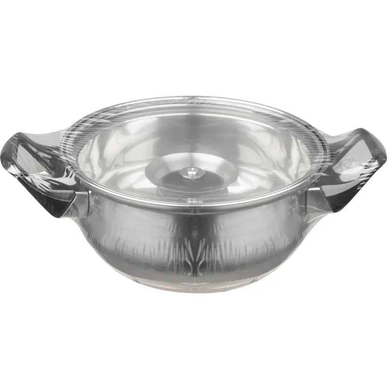 Кастрюля из нерж стали с крышкой (стекло) BAK-01, 1,4 л Кастрюля из нерж стали с крышкой (стекло) BAK-01, 1,4 л