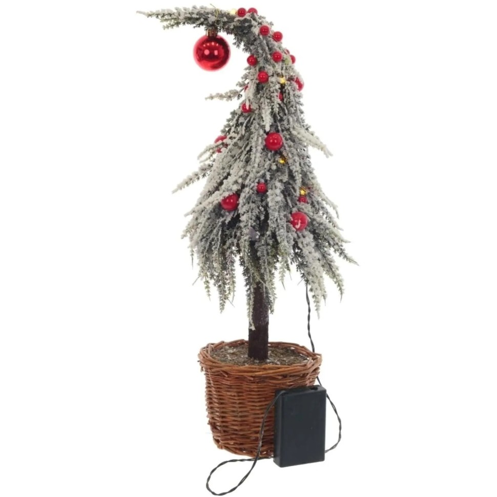 Елка изделие декоративное с подсветкой 3хАА,не прилаг L20 W15 H45см 718574