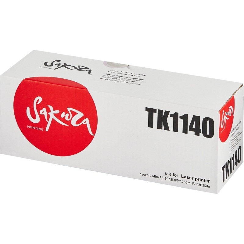 Картридж лазерный SAKURA TK-1140 чер. для Kyocera FS-1035/1135 SATK1140