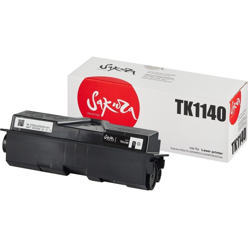 Картридж лазерный SAKURA TK-1140 чер. для Kyocera FS-1035/1135 SATK1140
